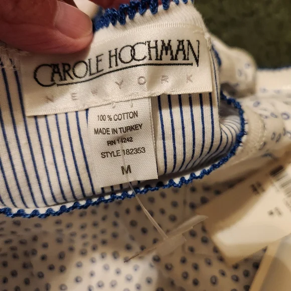 NWT Lot Of 2 Carole Hochman Nightgowns Size M 100% Cotton Tank Sleep Dress Gma - Picture 11 of 11